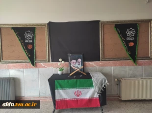فضا سازی آموزشکده دختران نیشابور به مناسبت شهادت مجاهد بزرگ جهان اسلام و سلاله پاک رسول الله حضرت آیت الله العظمی امام خامنه ای"ره" 4