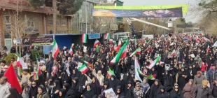 حضور دانشگاهیان دانشگاه  ملی مهارت واحد  دختران نیشابور در راهپیمایی روز جهانی قدس 3