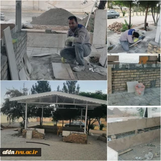 ارتقای سطح خدمات‌رسانی در مسیر بدرقه رهبر شهید؛ تکمیل مراحل نهایی بهسازی محوطه استراحت زائران