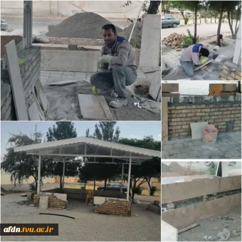 ارتقای سطح خدمات‌رسانی در مسیر بدرقه رهبر شهید؛ تکمیل مراحل نهایی بهسازی محوطه استراحت زائران