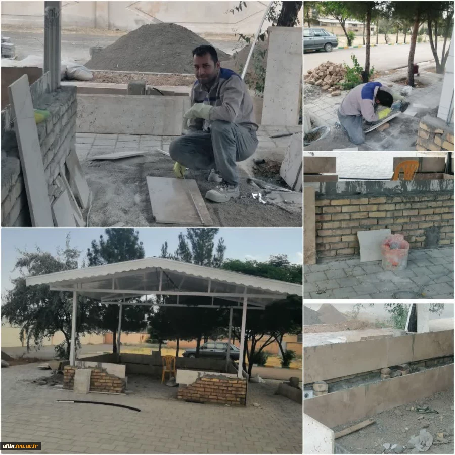 ارتقای سطح خدمات‌رسانی در مسیر بدرقه رهبر شهید؛ تکمیل مراحل نهایی بهسازی محوطه استراحت زائران 2