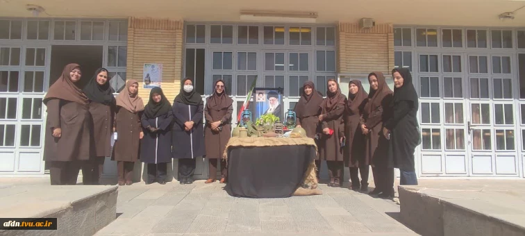 آیین اهتزاز پرچم جمهوری اسلامی ایران  همزمان با آغاز سال تحصیلی جدید در آموزشکده دختران نیشابور